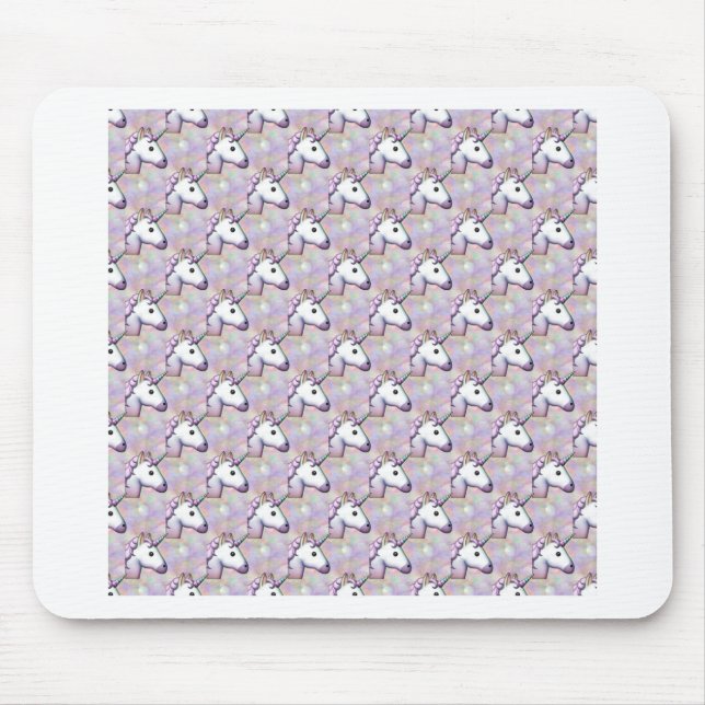 hologram unicorn emoji mouse pad (Front)