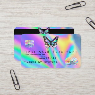 Holograph  Butterfly  Modern Credit Card Style