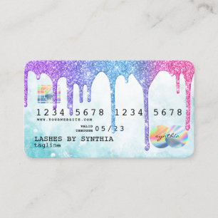 Holograph  Drips Modern Credit Card