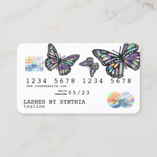Holograph Modern Credit Card Monarch Butterfly