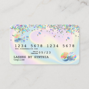 Holograph Modern Credit Card Style