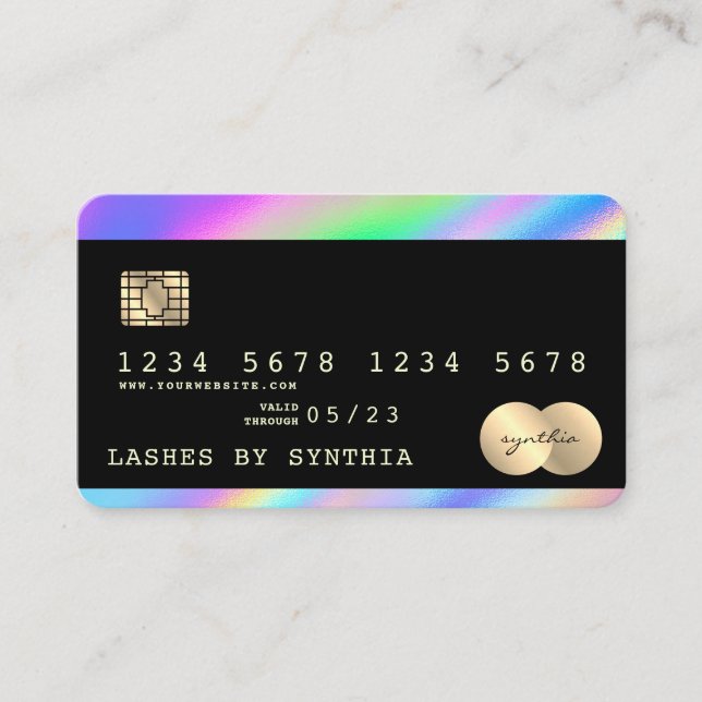 Holograph  Modern Credit Card Style (Front)