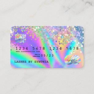 Holograph  Modern Credit Card Style add logo