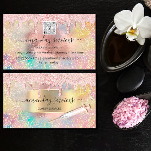 Holograph Syringe Injections  Studio Rose QRCode  Business Card