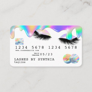 Holograph Unicorn Modern Credit Card Lashes