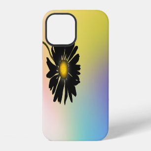 Holographic Abstract and Black Daisy iPhone 12 Case