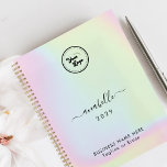 Holographic Add Name Year Custom Business Logo Planner<br><div class="desc">This elegant planner would be great for your business/promotional needs. Easily add your own details by clicking on the "personalise" option.</div>