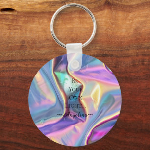 Holographic Aesthetic Key Ring