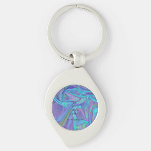 Holographic Aesthetic Key Ring
