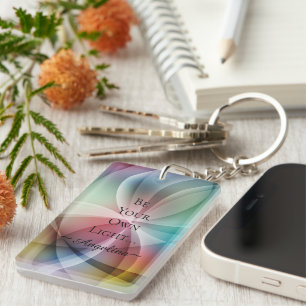 Holographic Aesthetic Key Ring