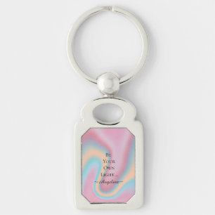 Holographic Aesthetic Key Ring