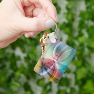 Holographic Aesthetic Key Ring