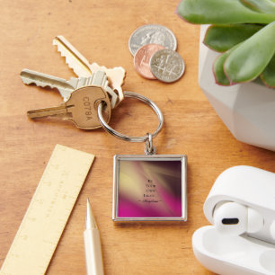 Holographic Aesthetic Key Ring