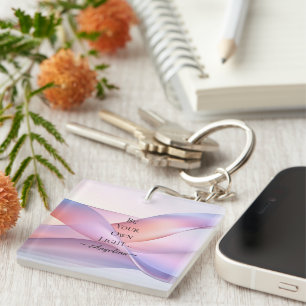Holographic Aesthetic Key Ring