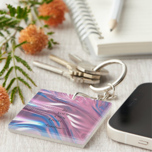 Holographic Aesthetic Key Ring
