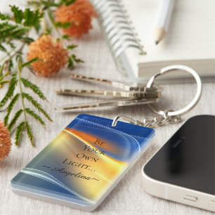 Holographic Aesthetic Key Ring
