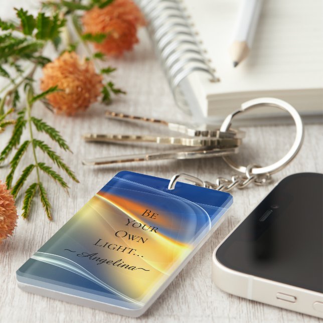 Holographic Aesthetic Key Ring (Front Right)