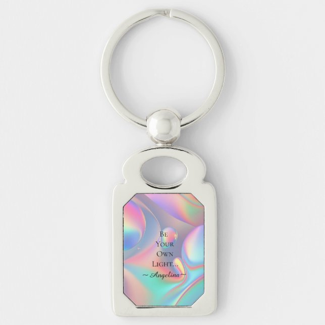 Holographic Aesthetic Key Ring (Front)