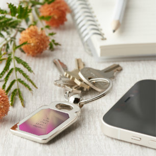 Holographic Aesthetic Key Ring