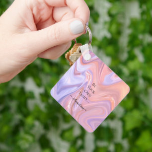 Holographic Aesthetic Key Ring