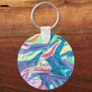 Holographic Aesthetic Key Ring