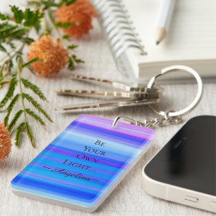 Holographic Aesthetic Key Ring