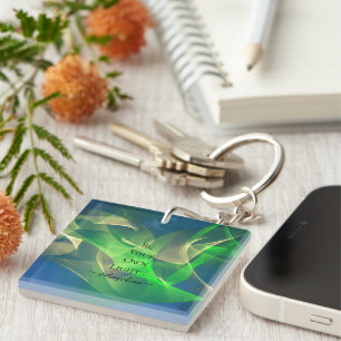Holographic Aesthetic Key Ring