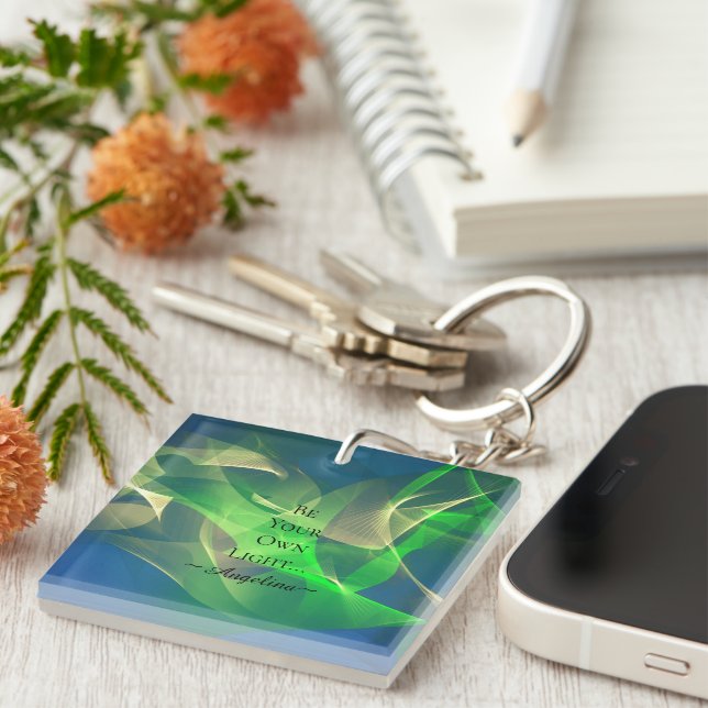 Holographic Aesthetic Key Ring (Front Right)