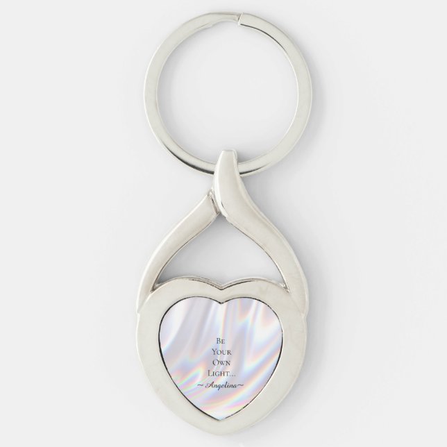 Holographic Aesthetic Key Ring (Front)