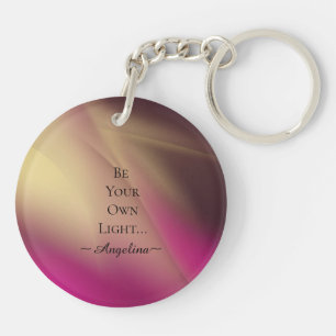 Holographic Aesthetic Key Ring