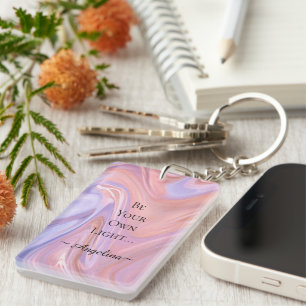 Holographic Aesthetic Key Ring