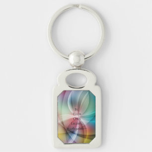 Holographic Aesthetic Key Ring