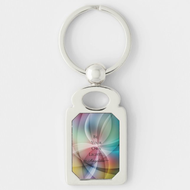 Holographic Aesthetic Key Ring (Front)