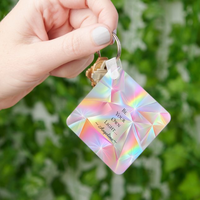 Holographic Aesthetic Key Ring (Hand)