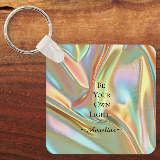 Holographic Aesthetic Key Ring (Front)