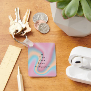 Holographic Aesthetic Key Ring