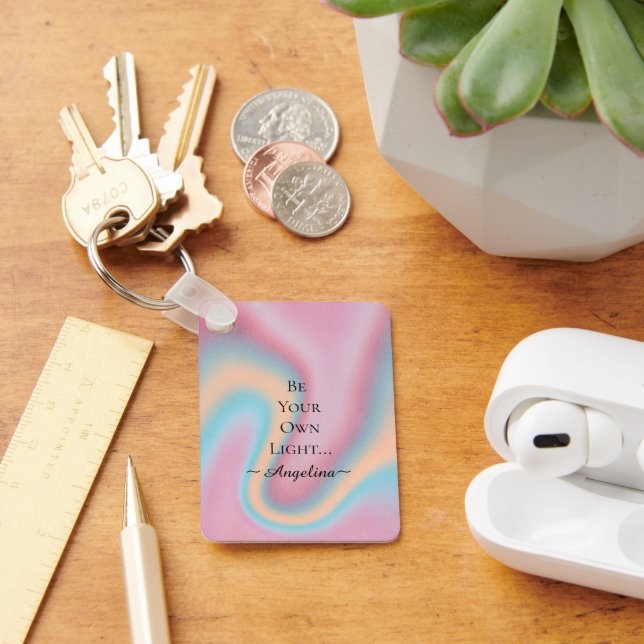 Holographic Aesthetic Key Ring (Desk)