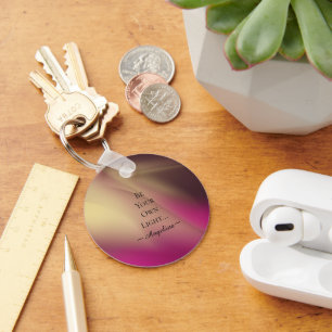 Holographic Aesthetic Key Ring