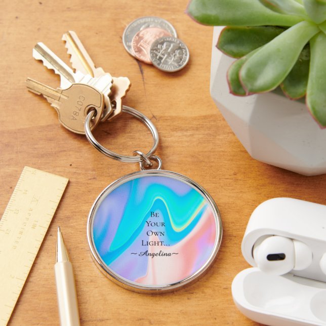 Holographic Aesthetic Key Ring (Desk)