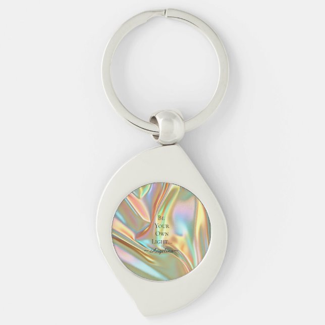 Holographic Aesthetic Key Ring (Front)