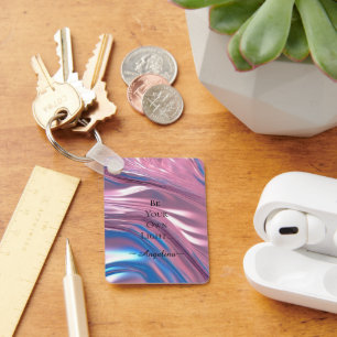 Holographic Aesthetic Key Ring