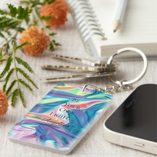 Holographic Aesthetic Key Ring