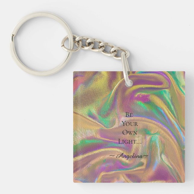 Holographic Aesthetic Key Ring (Front)