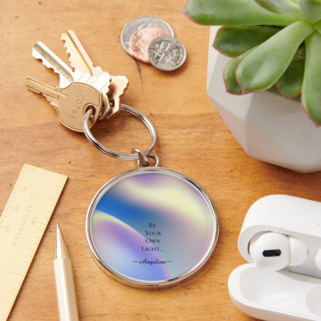 Holographic Aesthetic Key Ring (Desk)