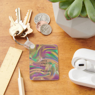 Holographic Aesthetic Key Ring