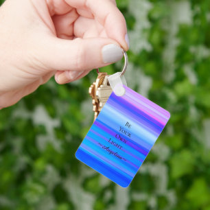 Holographic Aesthetic Key Ring