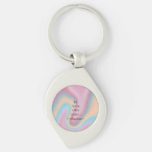 Holographic Aesthetic Key Ring