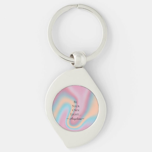 Holographic Aesthetic Key Ring (Front)