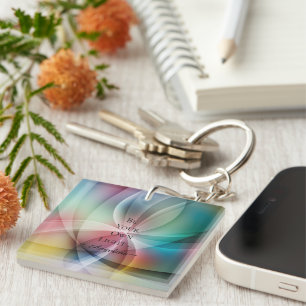 Holographic Aesthetic Key Ring
