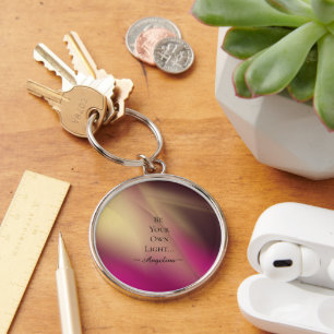 Holographic Aesthetic Key Ring